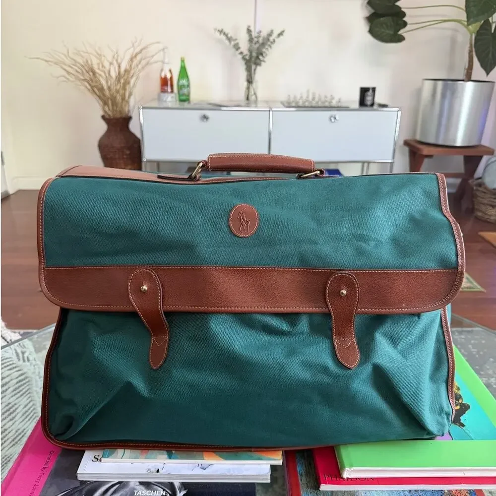 Polo Ralph Lauren 1990's Vintage Travel Luggage Bag